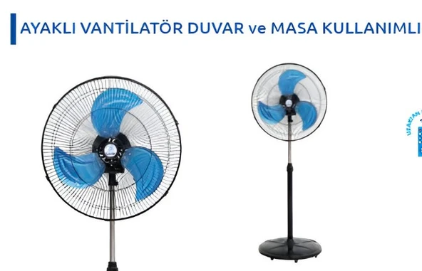 VANTİ KCF276 130 WATT SANAYİ TİPİ AYAKLI VANTİLATÖR ürün görseli 1
