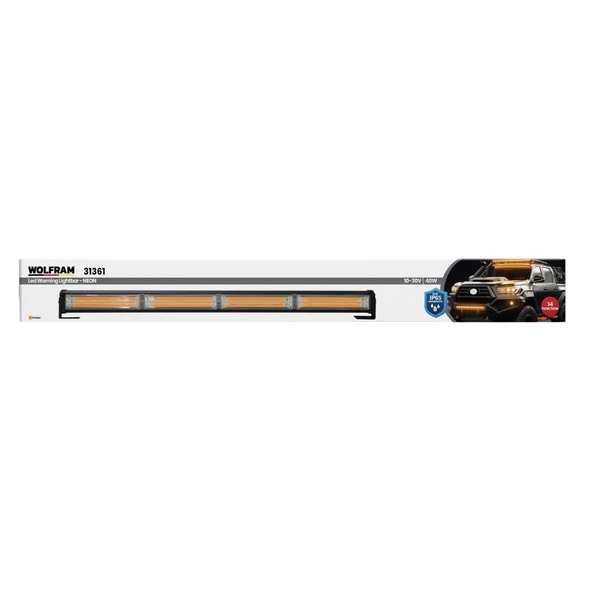 Led İkaz Lambası NEON 14 Fonksiyon 61 cm 10/30V E-Belgeli 40W 31361 ürün görseli 1
