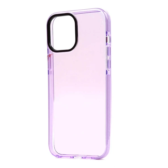 iPhone 12/12 Pro Kılıf Şeffaf Soft Kenar Tırtıklı Tasarım Silikon ürün görseli 1