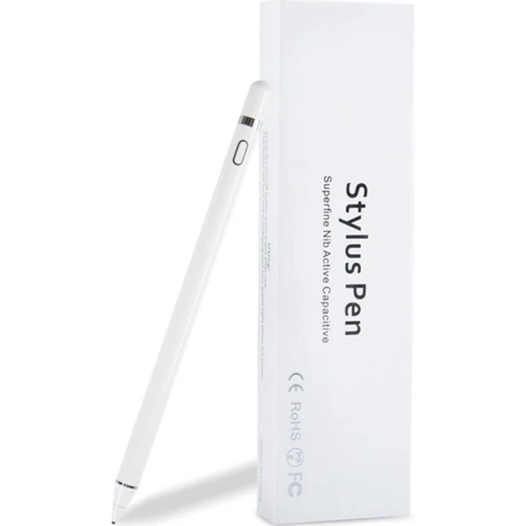 Asia Üniversal Stylus Pen Dokunmatik Kalem Ios+androıd Uyumlu Kalem Beyaz ürün görseli 1