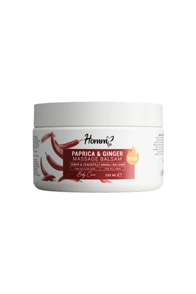 HOMM LİFE BİBER & ZENCEFİLLİ PLUS MASAJ JELİ BALSAM 250 ML ürün görseli 1