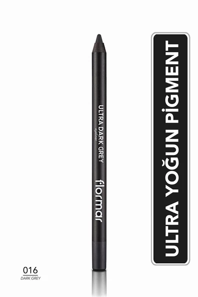 FLORMAR KOYU GRİ GÖZ KALEMİ ULTRA DARK GREY EYELİNER ürün görseli 1