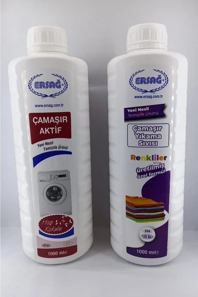 ERSAĞ RENKLİ ÇAMAŞIR YIKAMA SIVISI + ÇAMAŞIR AKTIF ürün görseli 1