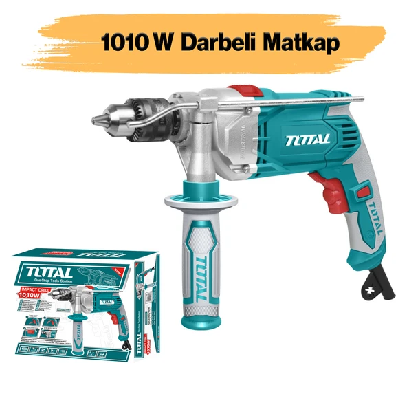 Total Darbeli Matkap 1010 W TG111136 Metal Beton Ahşap Kömürlü Delme Kırıcı Delici ürün görseli 1