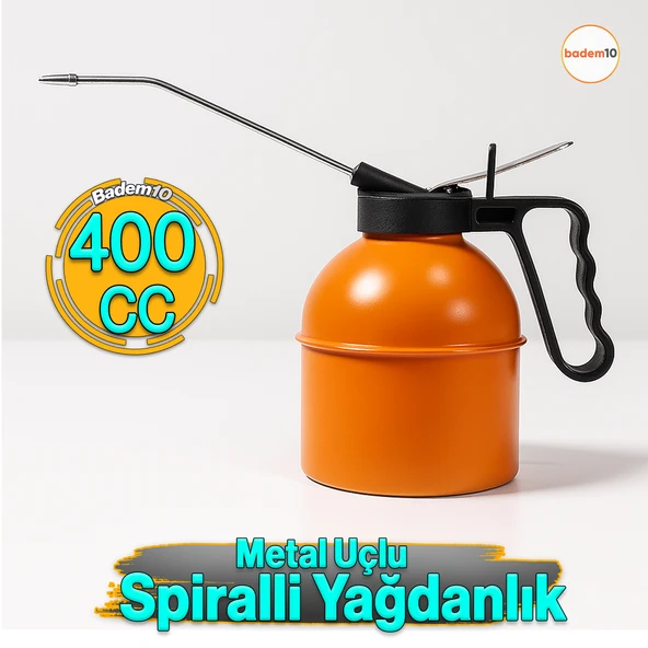 400 cc Araba Makine Atölye Yağdanlığı Spiralli Metal Gövdeli Yağdanlık Uçlu Spreyli Yağ Pompası ürün görseli 1