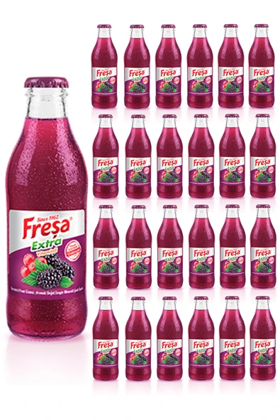 Freşa Extra Karadut Frenk Üzümü Mineralli Gazlı İçecek 200 ml x 24 Adet ürün görseli 1