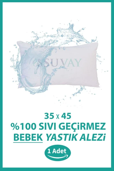 %100 Pamuklu Sıvı Geçirmez Bebek Kafa Yastığı Alezi Fermuarlı Bebek Yastık Alezi Kılıfı ürün görseli 1
