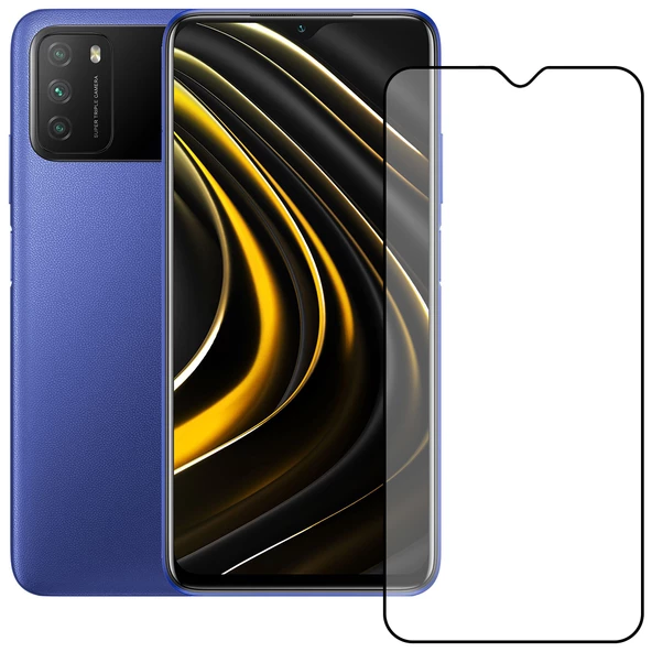 Bufalo Xiaomi Poco M3 Ekran Koruyucu 9D Temperli Cam ürün görseli 1