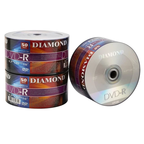 Diamond DVD-R 4.7Gb 16X 120Dk 50Li Paket ürün görseli 1