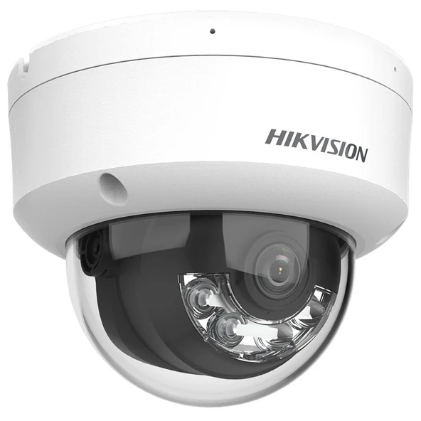 Hikvision 2 MP Smart Hybrid Light IR Fixed Dome IP Network Kamera (DS-2CD1121G2-LIUF) ürün görseli 1