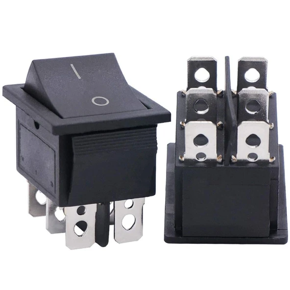 Geniş Işıksız 6P (On/Off) Açma Kapama Anahtarı IC-109A ürün görseli 1