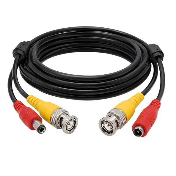 Powermaster PM-13818 BNC Video Ve Güç Kablosu 15 Metre Güvenlik Kamera Bağlantısı ürün görseli 1