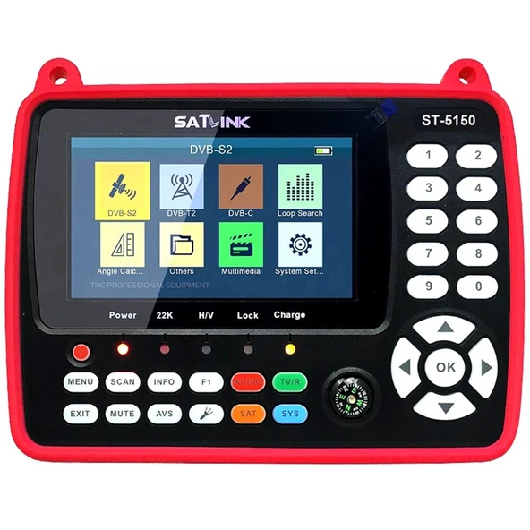 Satlink ST-5150 Combo DVB-S/S2/C/T/T2  - 4.3'' Ekranlı Görüntülü Full HD Uydu Yön Bulucu ürün görseli 1