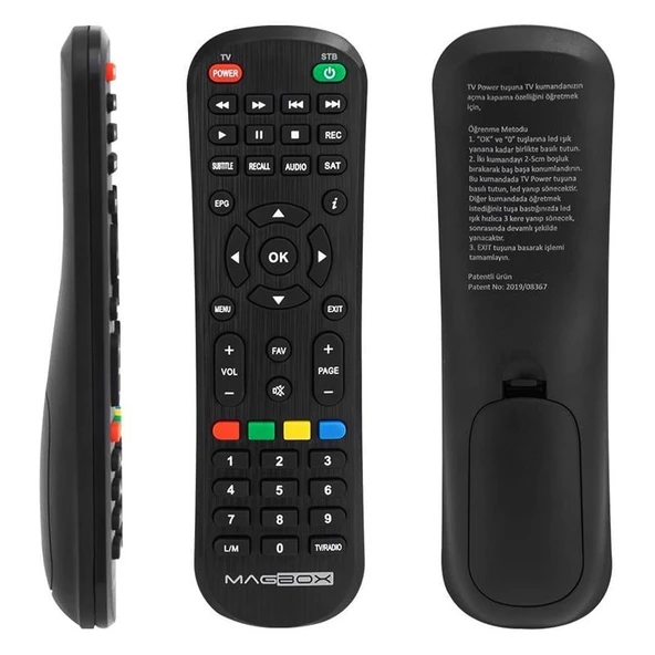 Magbox Vip - Dragon - Luna / Sunny 14850 / Akiwa HD / Hometech HT-1010 / Digiline X100 / Astracom Saturn HD / Rowell Mini HD Uyumlu Uydu Alıcı Kumandası ürün görseli 1