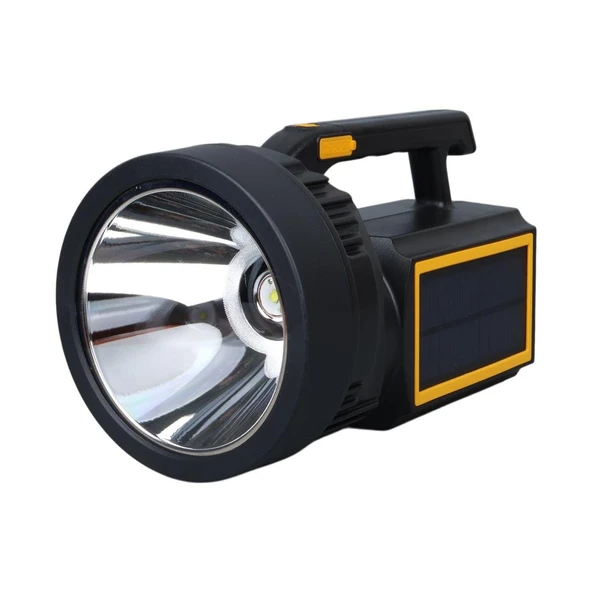 Powermaster W5193 Solar Şarjlı El Feneri Uzun Mesafe Işıldak ürün görseli 1