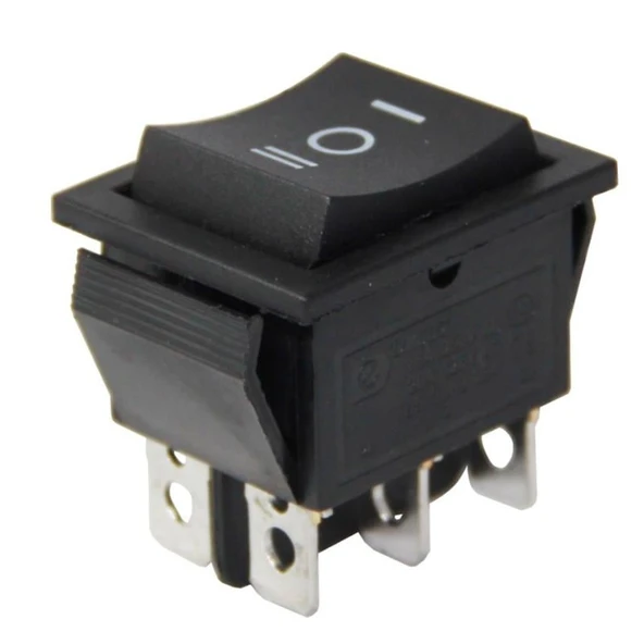 Geniş Işıksız 6 Pinli Yaylı Anahtar (Mom-Off-Mom) IC-110 ürün görseli 1