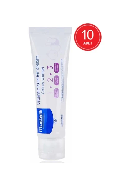 Mustela Vitamin Barrier 1.2.3 Pişik Kremi 50 ml 10 Adet ürün görseli 1