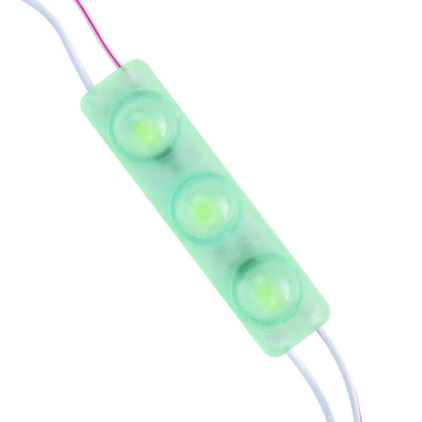 Powermaster 12 Volt 1.5 Watt Yeşil Yanıp Sönen Parlak Tek Renk 2835 69 X 16 Mm IP65 160 - 180 Lümen 160 Derece Modül Led ürün görseli 1