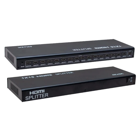 Powermaster PM-4948 16 Port 1080P 3D 16'Lı HDMI Dağıtıcı ürün görseli 1