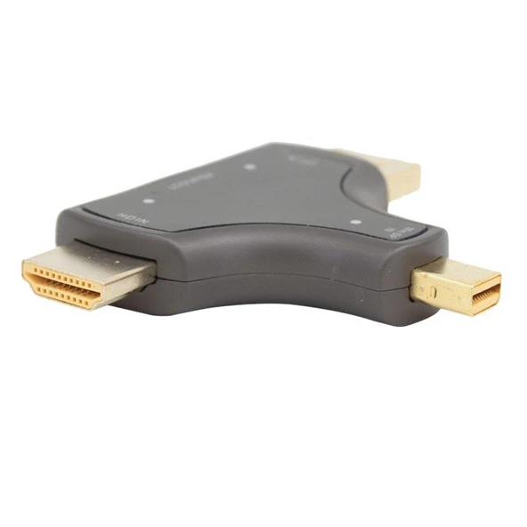 Powermaster Mini DP+DP+HDMI To HDMI 4K Çevirici - Resim 2