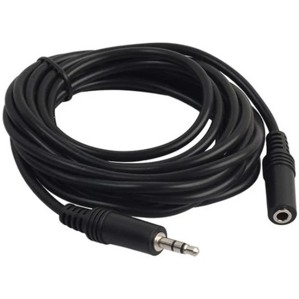 Powermaster 3.5 Mm Stereo Erkek/Dişi 5 Metre Aux Çevirici Uzatma Kablo PM-5758 ürün görseli 1