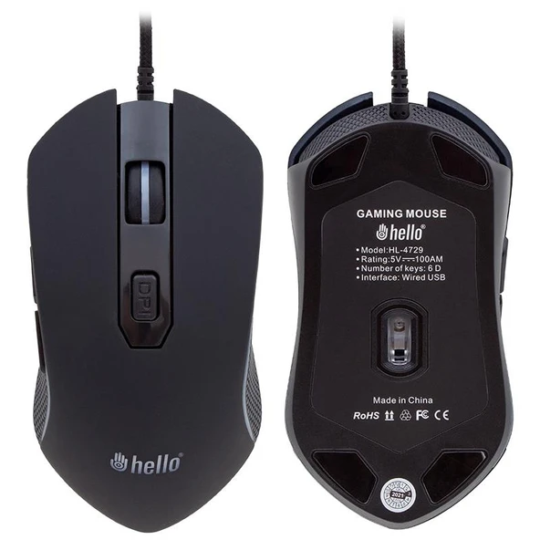 Hello HL-4729 Kablolu Oyuncu Gaming Mouse - Resim 2
