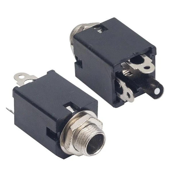 6.3MM Gitar Jack Şase Stereo Dik ürün görseli 1
