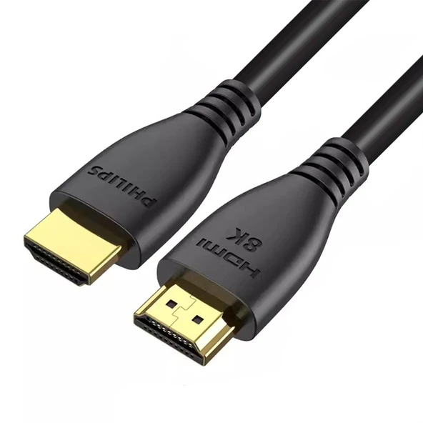 Philips 2 Metre 8K-60HZ 4K-120HZ V2.1 HDMI Görüntü Kablosu (SWV7250/93-T-2.0) ürün görseli 1