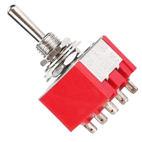 IC-148B  9 Pin On-Off Ø6mm Toggle Switch MTS-303 - Resim 4