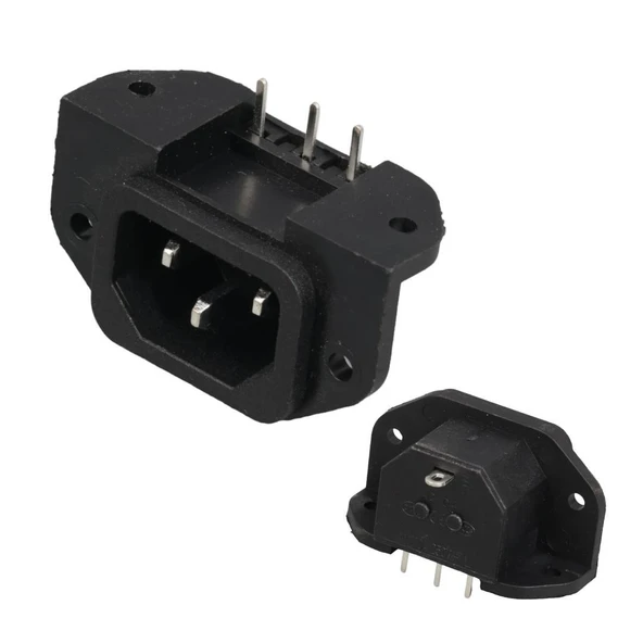 IC-212C C14 Power Soket Erkek Kulaklı 90'C Pcb ürün görseli 1