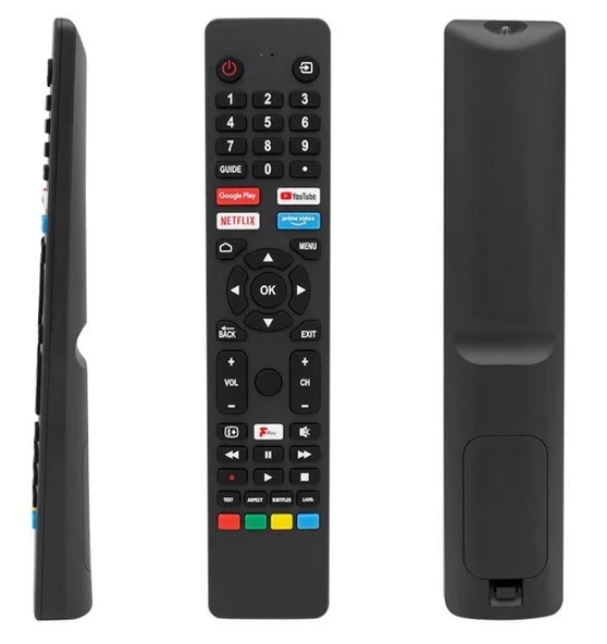 Jvc RM-C3250 Netflix-Prime Video-Google Play-Youtube Tuşlu Ses Komutsuz Lcd-Led Tv Kumandası ürün görseli 1
