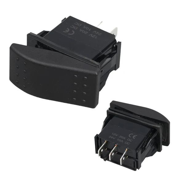 Powermaster Sembolsüz Işıksız 3 Pinli On-Off 12-24V Marin Switch ürün görseli 1