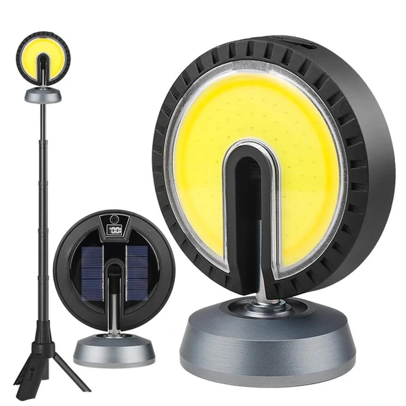 Powermaster PM-24564 25 Watt USB - Type-C Girişli Cob Ledli Tek Yönlü 180 Derece Solar Çalışma Lambası ürün görseli 1