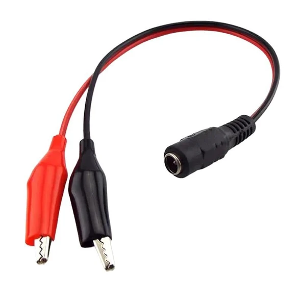 Powermaster 5.5X2.5Mm Dişi To Krokodil Çevirici 25Cm Kablo PM-22974 ürün görseli 1