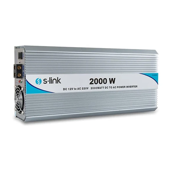 S-Link SL-2000W Dc12v-Ac230v 2000W İnverter ürün görseli 1