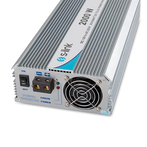 S-Link SL-2000W Dc12v-Ac230v 2000W İnverter - Resim 2