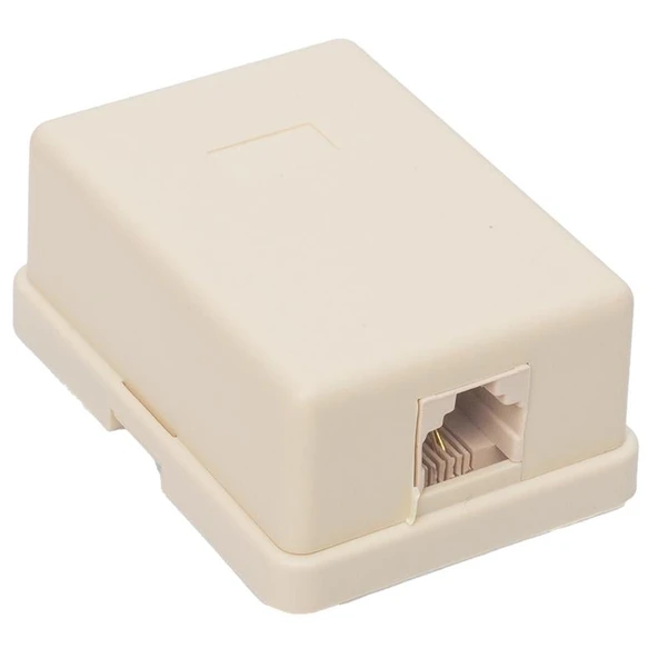 Powermaster PM-2477 Tekli 6P/2C RJ11 Telefon Prizi Dağıtım Kutusu ürün görseli 1