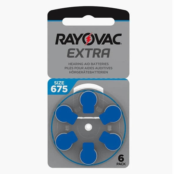 Rayovac 675 Numara Kulaklık Pili 6'Lı Paket ürün görseli 1