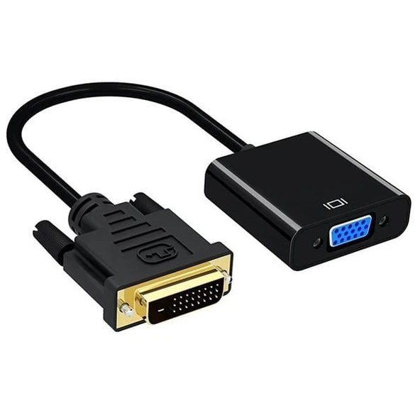 Powermaster PM-18636 DVI-D 24+1 Erkek To VGA Dişi Çevirici Adaptör Kablo ürün görseli 1
