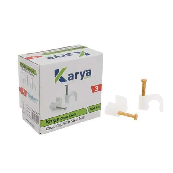 Karya Kroşe 3 Numara Çelik Çivili 100'Lü Paket ürün görseli 1