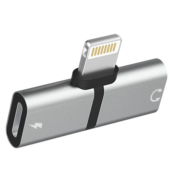 Powermaster PM-18316 İphone Lightning Şarj Kulaklık Çevirici Adaptör Jack ürün görseli 1