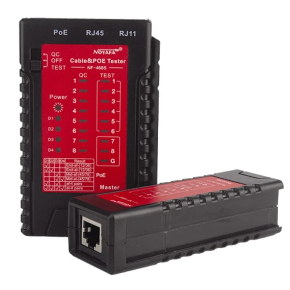 Noyafa NF-468S Rj45-Rj11-Poe Destekli Çok Fonksiyonlu Ağ Telefon Kablosu Test Cihazı ürün görseli 1