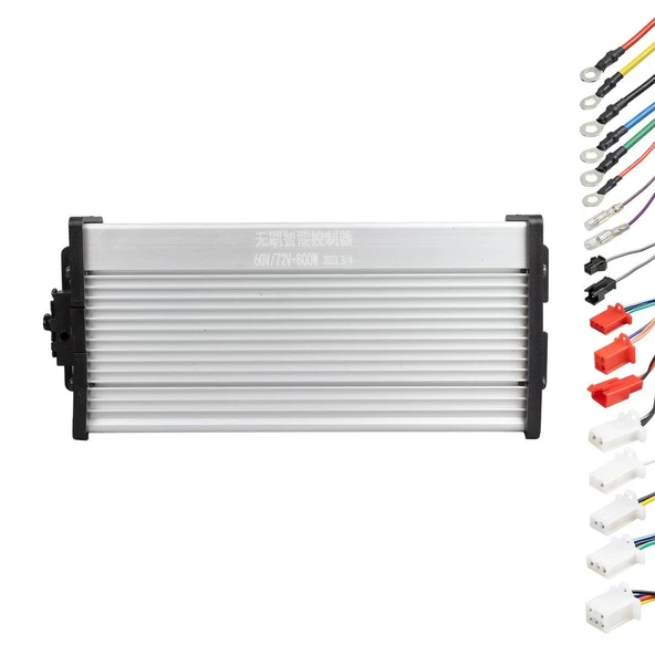 Powermaster SD-21468 60V-72V 800 Watt Elektrikli Bisiklet Ve Scooter Beyni Akıllı Güç Kontrol Beyin Ünitesi ürün görseli 1