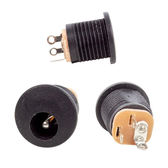 Adaptör Fişi Şase Yuvarlak 2.1 Mm Somunlu Şase ürün görseli 1