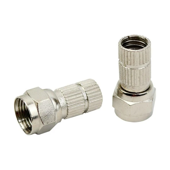 Herz HRF-03 RG6/U6 22 Mm Siyah Contalı F Konnektör (100'Lü Poşet) ürün görseli 1