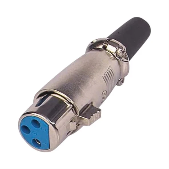Powermaster PM-10469 Metal Gövdeli 3 Pin Canon Xlr Dişi Jack Fiş ürün görseli 1
