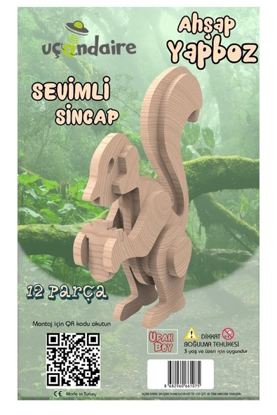 Ayver EĞLENCELİ MOTOR GELİŞİM EĞİTİM GELİŞİM OYUNU AHŞAP YAPBOZ SİNCAP ürün görseli 1