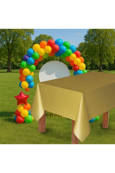 Plastik Masa Örtüsü 137*270cm 30mikron Altın ürün görseli 1