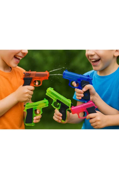 Ayver GLOCK MODEL RENKLİ BASINÇLI HAREKETLİ KIZAKLI KARNE HEDİYESİ SU TABANCASI 13 CM ürün görseli 1