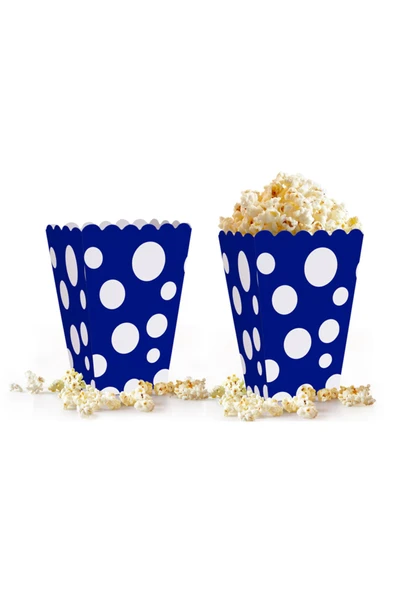 Popcorn Kutusu 10'lu -Puanlı Lacivert- ürün görseli 1
